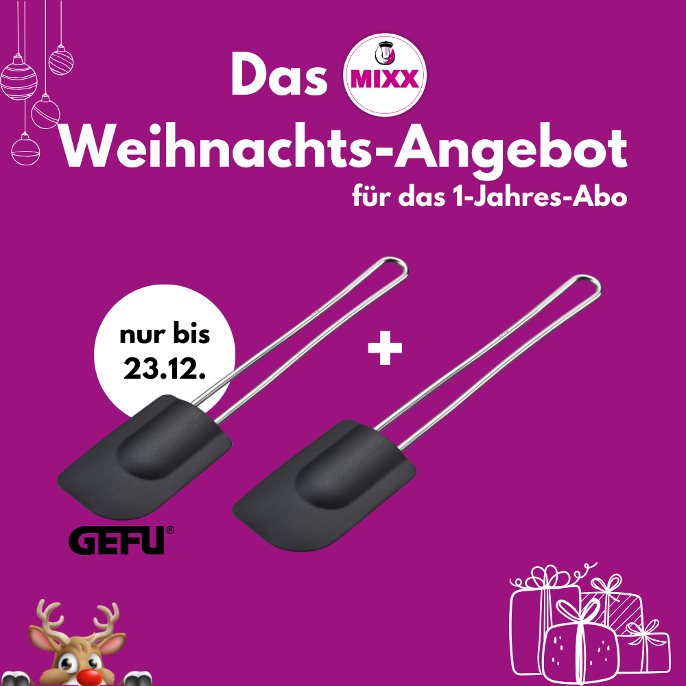 Weihnachts-Angebot: GEFU Teigschaber Cremoso (1+1)